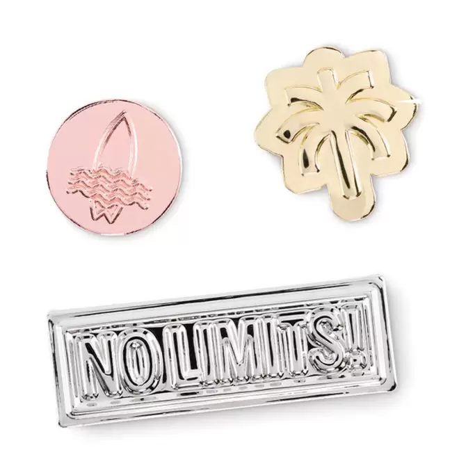 PINS PERSONNALISE A LA FORME EMAIL 'PINZ SILVER'