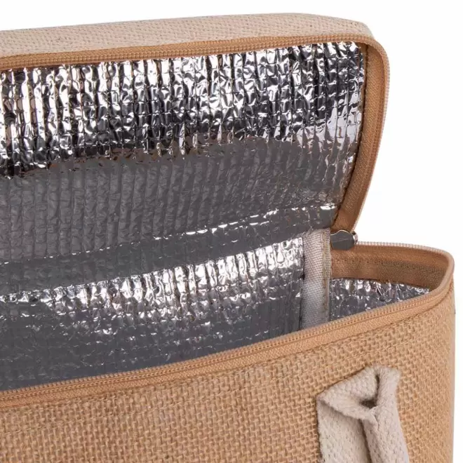 SAC ISOTHERME PERSONNALISABLE COTON ET JUTE 'CHIC'