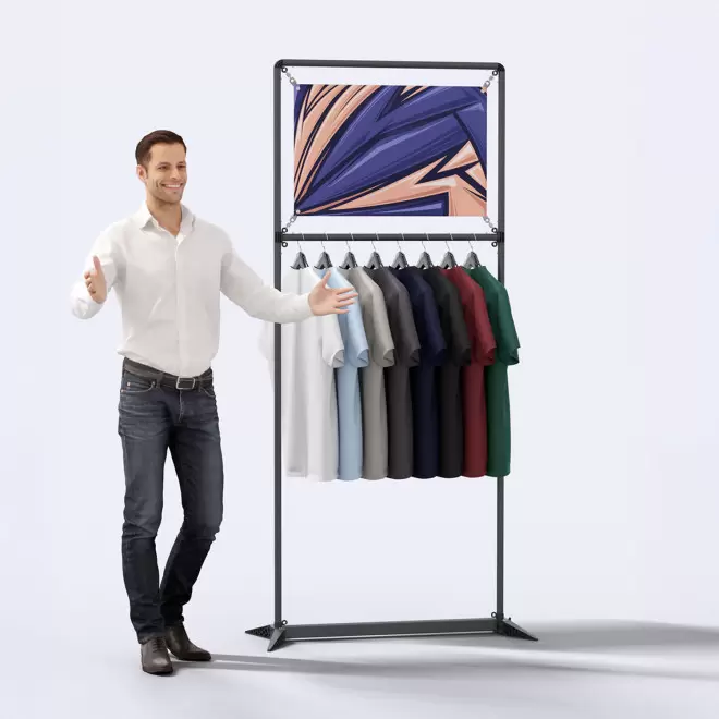 PORTANT NOMADE TEXTILE PERSONNALISE 'TOWEAR'