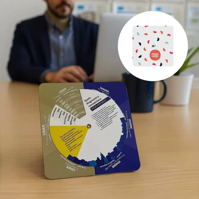 DISQUE PEDAGOGIQUE PERSONNALISABLE 'DIAGNOSTIC IMMO'