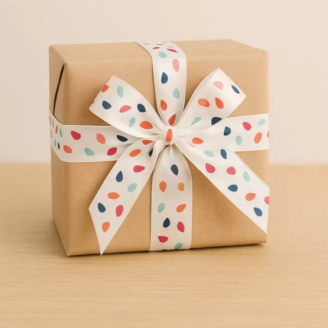 RUBAN CADEAU PERSONNALISE EU 25MM 100M 'RIBBON'