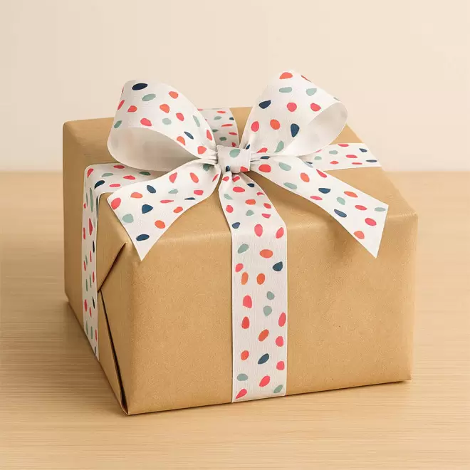 RUBAN CADEAU PERSONNALISE EU 50MM 100M 'RIBBON'