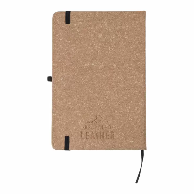 CARNET A5 EN CUIR RECYCLE PERSONNALISABLE 'MORALO'