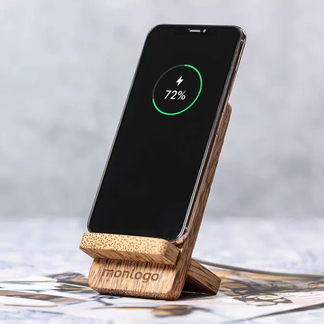 CHARGEUR SANS FIL EN COCO PERSONNALISABLE 'SUPPY'