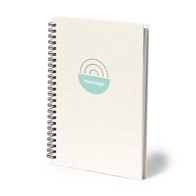 CARNET A5 CARTON RECYCLE SPIRALE PERSONNALISABLE 'LAURENT'