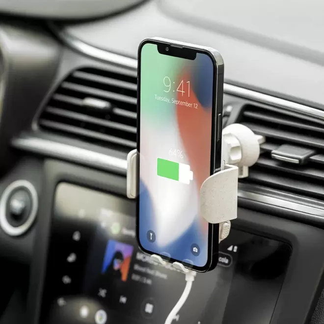 SUPPORT VOITURE INDUCTION 15W PERSONNALISABLE 'TRASLOCO'