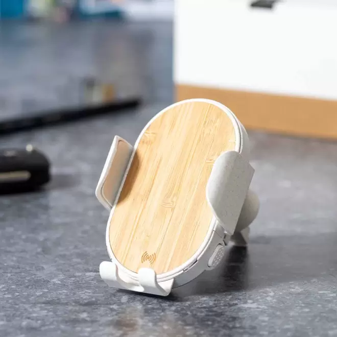 SUPPORT VOITURE INDUCTION 15W PERSONNALISABLE 'TRASLOCO'