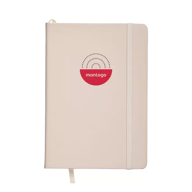 CARNET A5 EN PU PASTEL PERSONNALISABLE 'TOMASO'