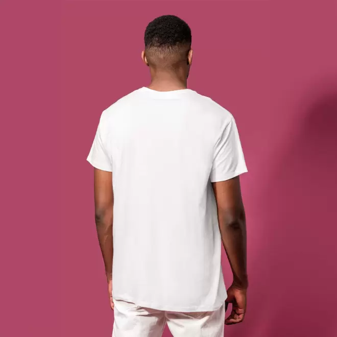 TEE SHIRT BIO BLANC HOMME PERSONNALISABLE 'KARIBA 150'