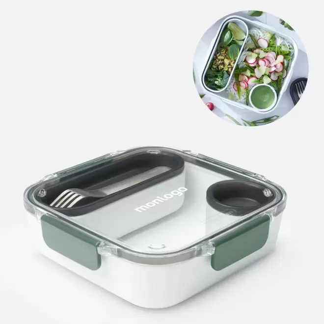 LUNCH BOX AVEC COUVERT PERSONNALISABLE 'BLUM'