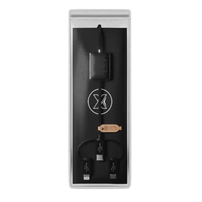 CÂBLE PERSONNALISABLE 3 EN 1 LOGO LUMINEUX 'MERET CARPLAY'