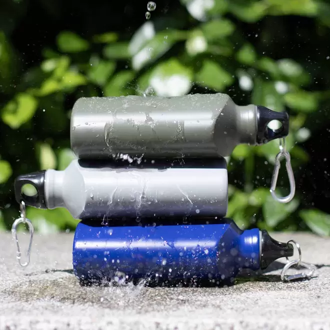 GOURDE MOUSQUETON ALU PERSONNALISABLE 500ML 'BINKA'