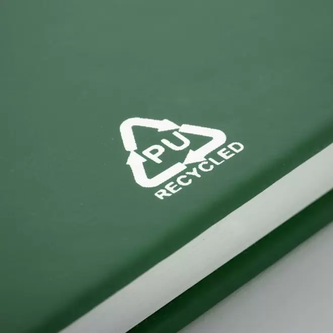 CARNET A6 EN PU RECYCLE PERSONNALISABLE 'LUGGATE' 