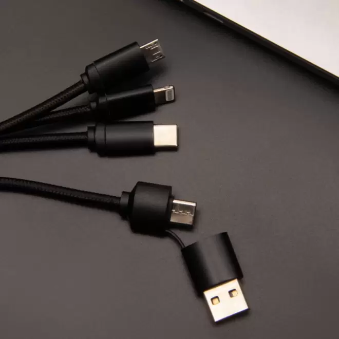 CÂBLE 3 EN 1 PERSONNALISABLE LOGO LUMINEUX 'ANAT SMART'