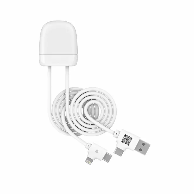 CABLE CHARGE CONNECTE BLUETOOTH® PERSONNALISABLE 'ICE TAG'