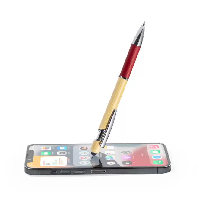 STYLO EN BAMBOU PERSONNALISABLE 'PRINCY DUAL'