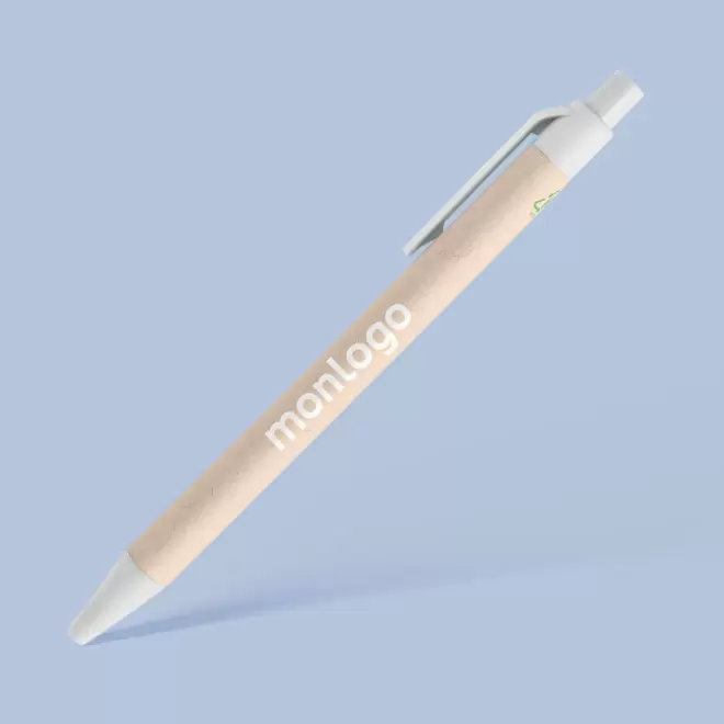 STYLO EN CARTON DE LAIT PERSONNALISABLE 'AMOSIS MILK'