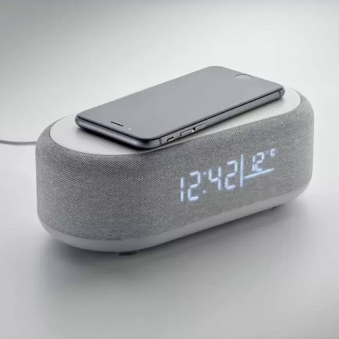 REVEIL ET CHARGEUR PERSONNALISABLE 15W EN ABS 'TIVEIL'