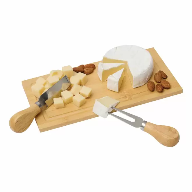 COFFRET VIN ET FROMAGE PERSONNALISE EN BAMBOU 'COFVINO'