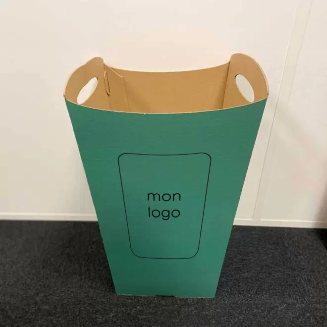 POUBELLE EN CARTON PERSONNALISABLE 'BASOSA'