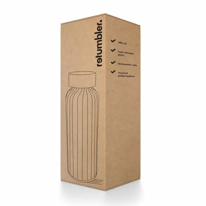 BOUTEILLE EN VERRE BOROSILI 500ML PERSONNALISEE 'CLEM'