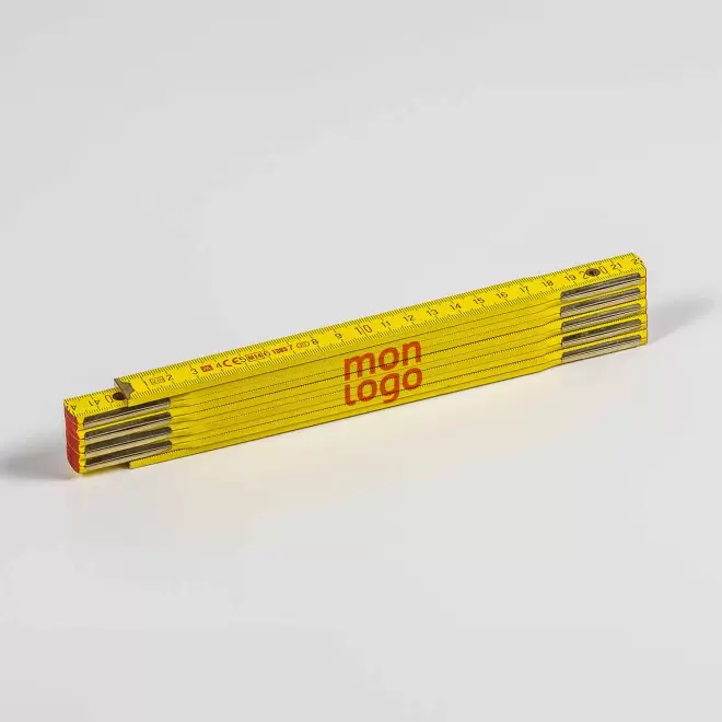 METRE PLIABLE PERSONNALISE EN BOIS 2M 'EDEN'