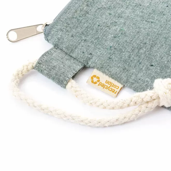 TROUSSE DE TOILETTE PERSONNALISEE EN COTON RECYCLE 'DAYAS'