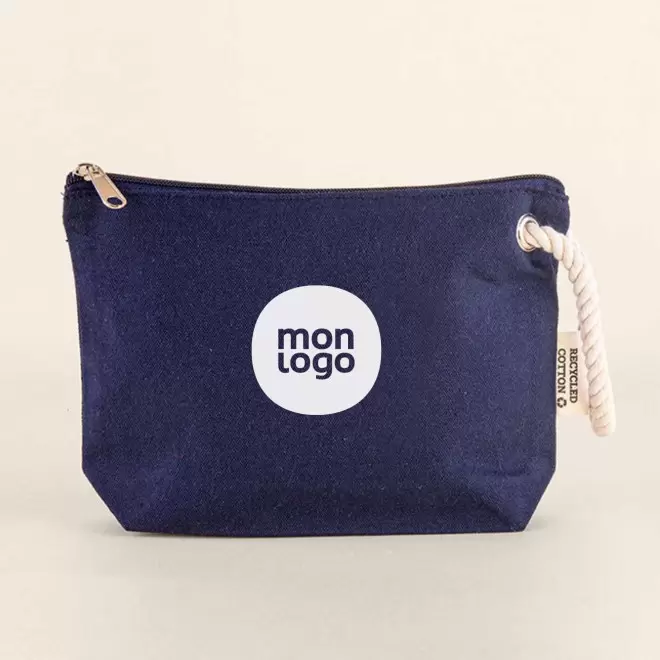 TROUSSE DE TOILETTE RECYCLE PERSONNALISABLE 'MILIE'