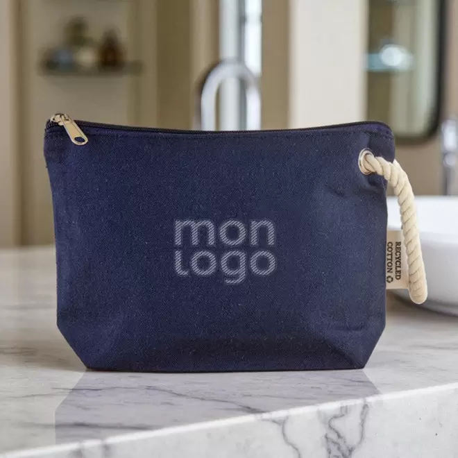 TROUSSE DE TOILETTE RECYCLE PERSONNALISABLE 'MILIE'