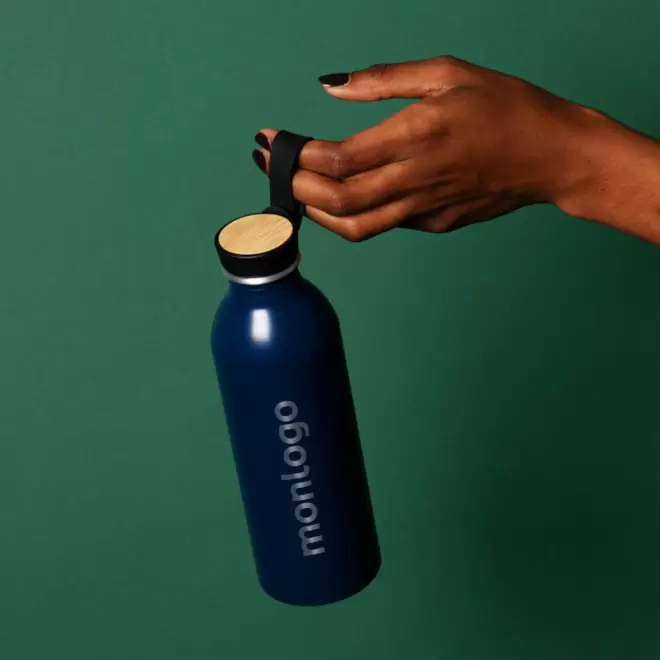 BOUTEILLE ALU RECYCLE PERSONNALISEE 550ML 'POWI'