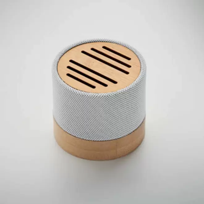 MINI ENCEINTE SANS FIL PERSONNALISABLE 'ELEG BAMBOU'