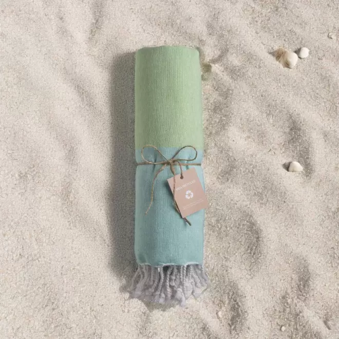 PAREO/FOUTA PERSONNALISABLE 'HORTENSE RAYURE 180 RPET'