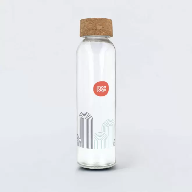 BOUTEILLE VERRE RECYCLE 500ML PERSONNALISEE 'LODO LIEGE'