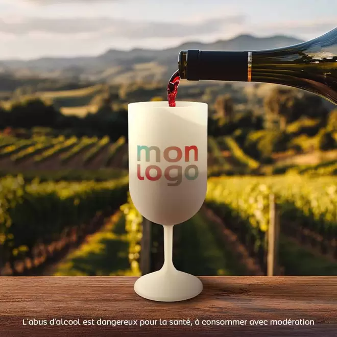 VERRE A VIN MIF PERSONNALISE 'BIOCUPVIN FRANCE' 18CL