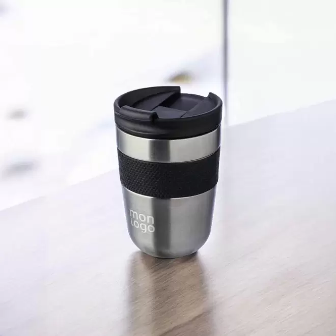 MUG ISOTHERME PERSONNALISE ACIER RECYCLE 300ML 'TIEK'