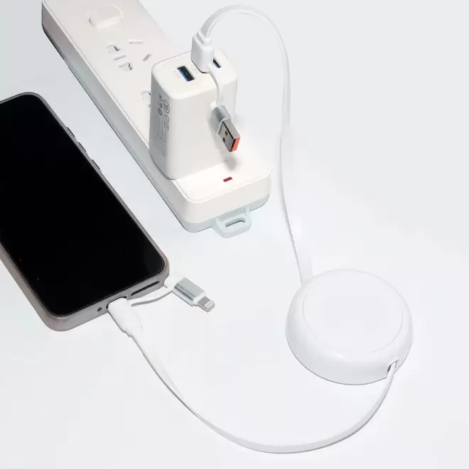 CABLE DEROULEUR PERSONNALISABLE 4 EN 1 RECYCLE 'FILO'