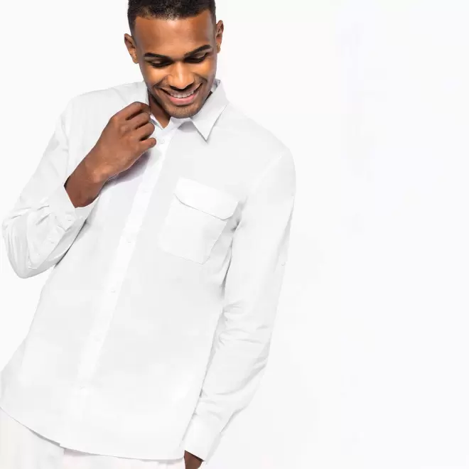 CHEMISE HOMME RETROUSSABLE PERSONNALISABLE 'EXPLORER ROLL'