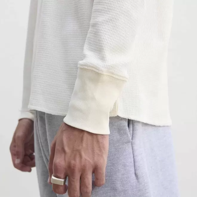 TEE SHIRT GAUFRE MIXTE PERSONNALISABLE 'THERMAL T'