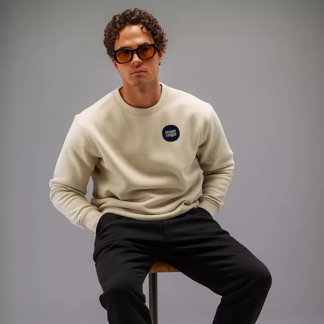 SWEATSHIRT MIXTE PERSONNALISABLE 'TS'