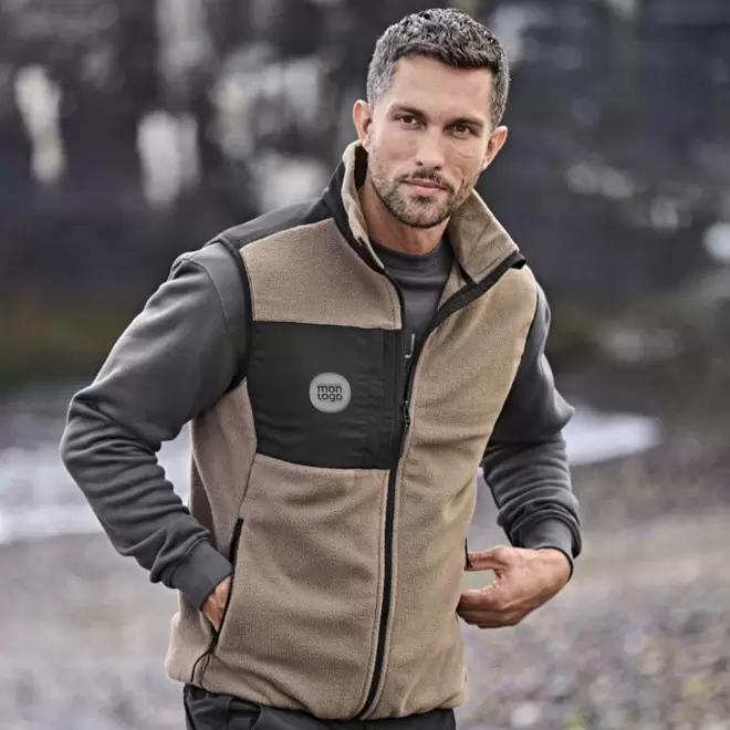 BODYWARMER POLAIRE PERSONNALISE MIXTE 'MOUNTAIN FLEECE'
