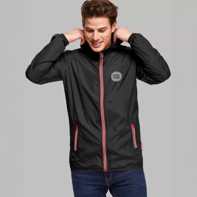 COUPE VENT MIXTE ZIP TRICOLORE PERSONNALISE 'SPEED'