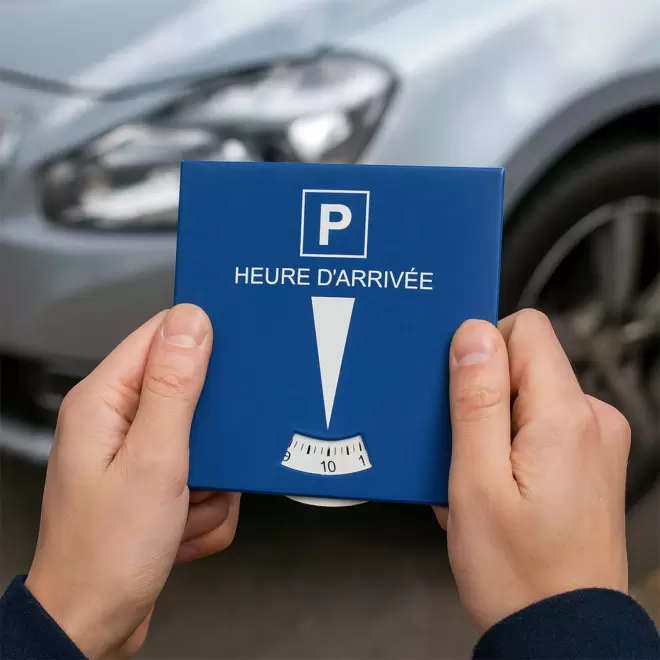 DISQUE DE STATIONNEMENT PERSONNALISABLE 'APARKA PVC'