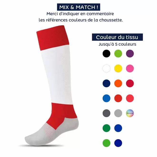 CHAUSSETTES DE FOOTBALL PERSONNALISABLES 'BRADI FOOT'