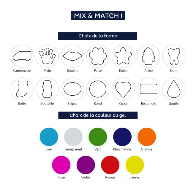 POCHE DE GEL FROID FORME PERSONNALISABLE 'FREYCH'