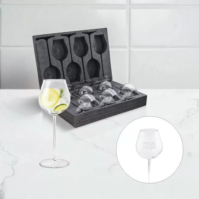 SET DE VERRE COCKTAIL GEANT 1.25L 'COKTI'