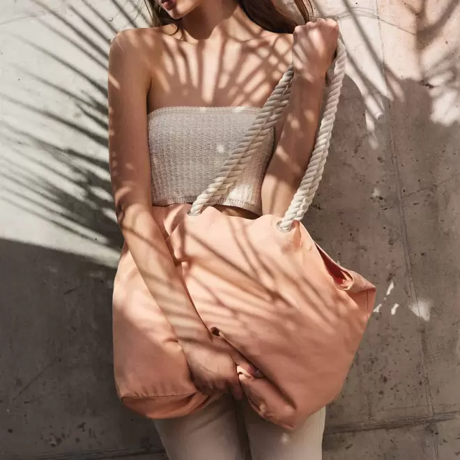 CABAS COTON AVEC CORDES PERSONNALISE 'EVER'