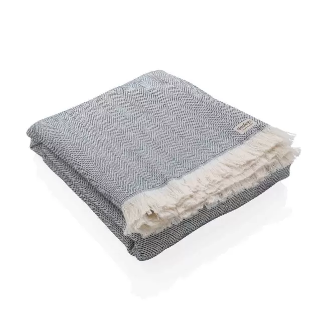 PLAID PERSONNALISÉ UKIYO® 'MIA' - bleu