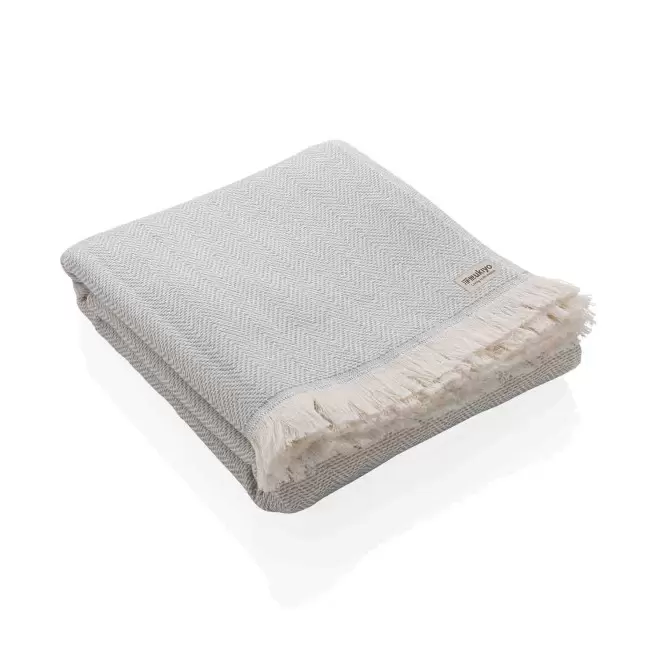 PLAID PERSONNALISÉ UKIYO® 'MIA' - gris