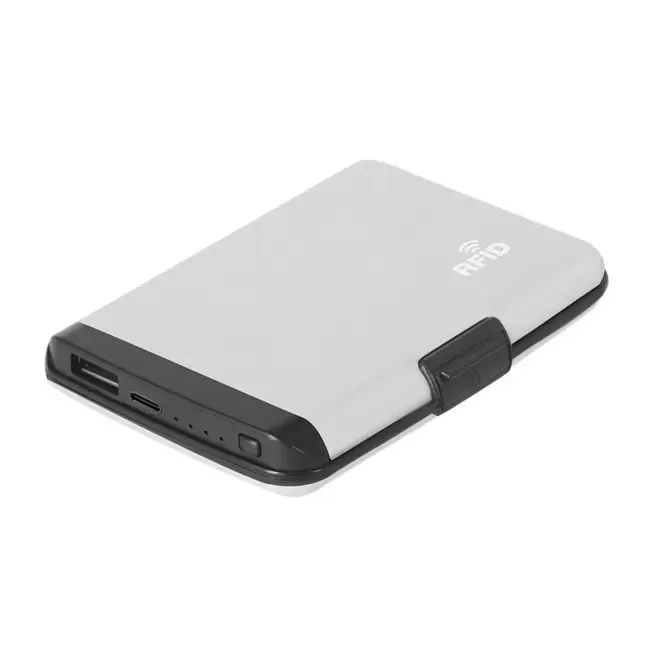 PORTE CARTE POWERBANK PERSONNALISABLE 'TARGETA CONNECT' - argent