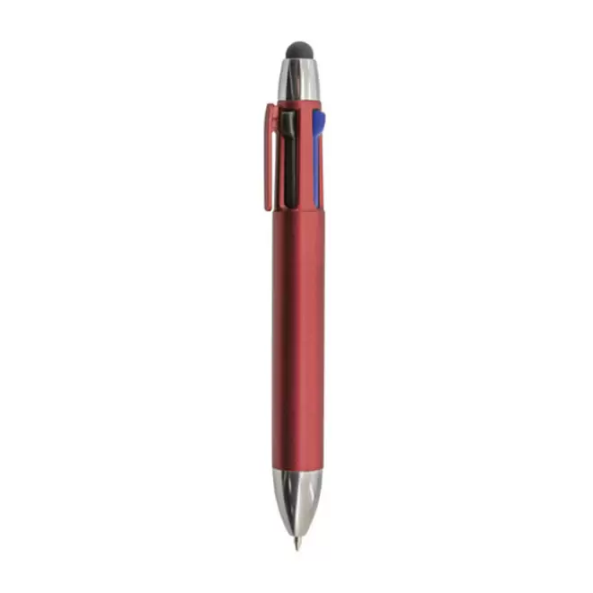 STYLO 4 COULEURS PERSONNALISABLE 'ZENAIR' - rouge